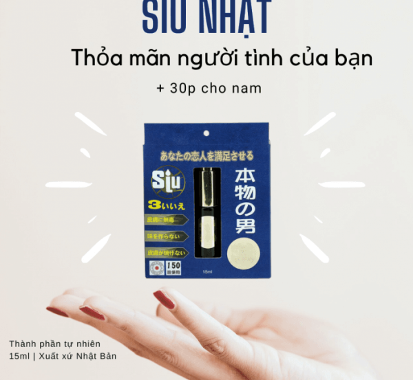 Xịt Siu Nhật Chính Hãng Chống Xuất Tinh Sớm Kéo Dài Quan Hệ 5ml