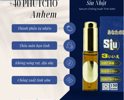 Xịt Siu Nhật Chính Hãng Chống Xuất Tinh Sớm Kéo Dài Quan Hệ 5ml