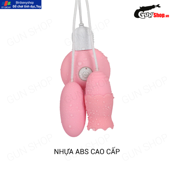 Trứng Rung Lồng Đèn 2 Đầu Kèm Lưỡi Liếm Dùng Sạc Mizz Zee