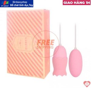 Trứng Rung Lồng Đèn 2 Đầu Kèm Lưỡi Liếm Dùng Sạc Mizz Zee