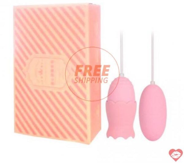 Trứng Rung Lồng Đèn 2 Đầu Kèm Lưỡi Liếm Dùng Sạc Mizz Zee