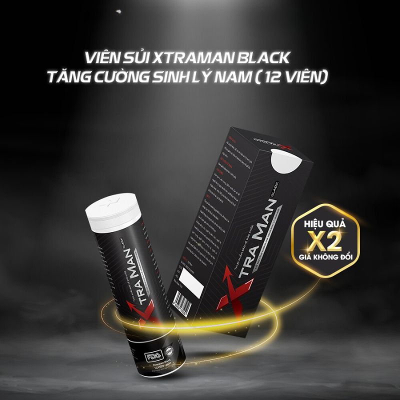 Viên Sủi Xtraman Black Chính Hãng